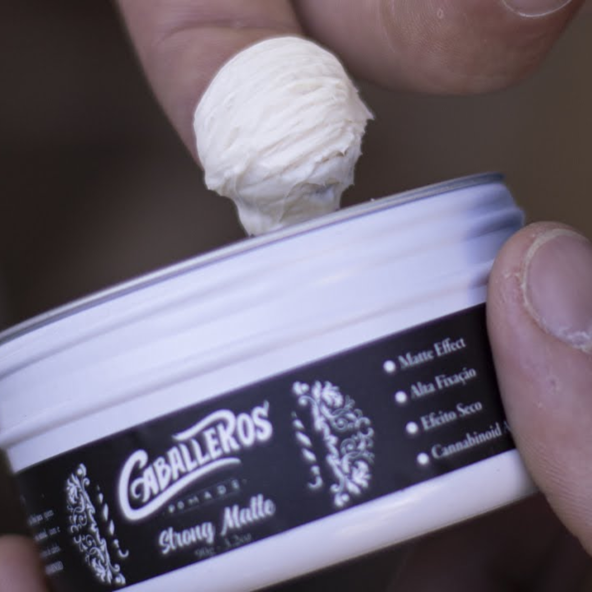 Cera Efeito Seco Strong Matte Pocket Caballeros 50g