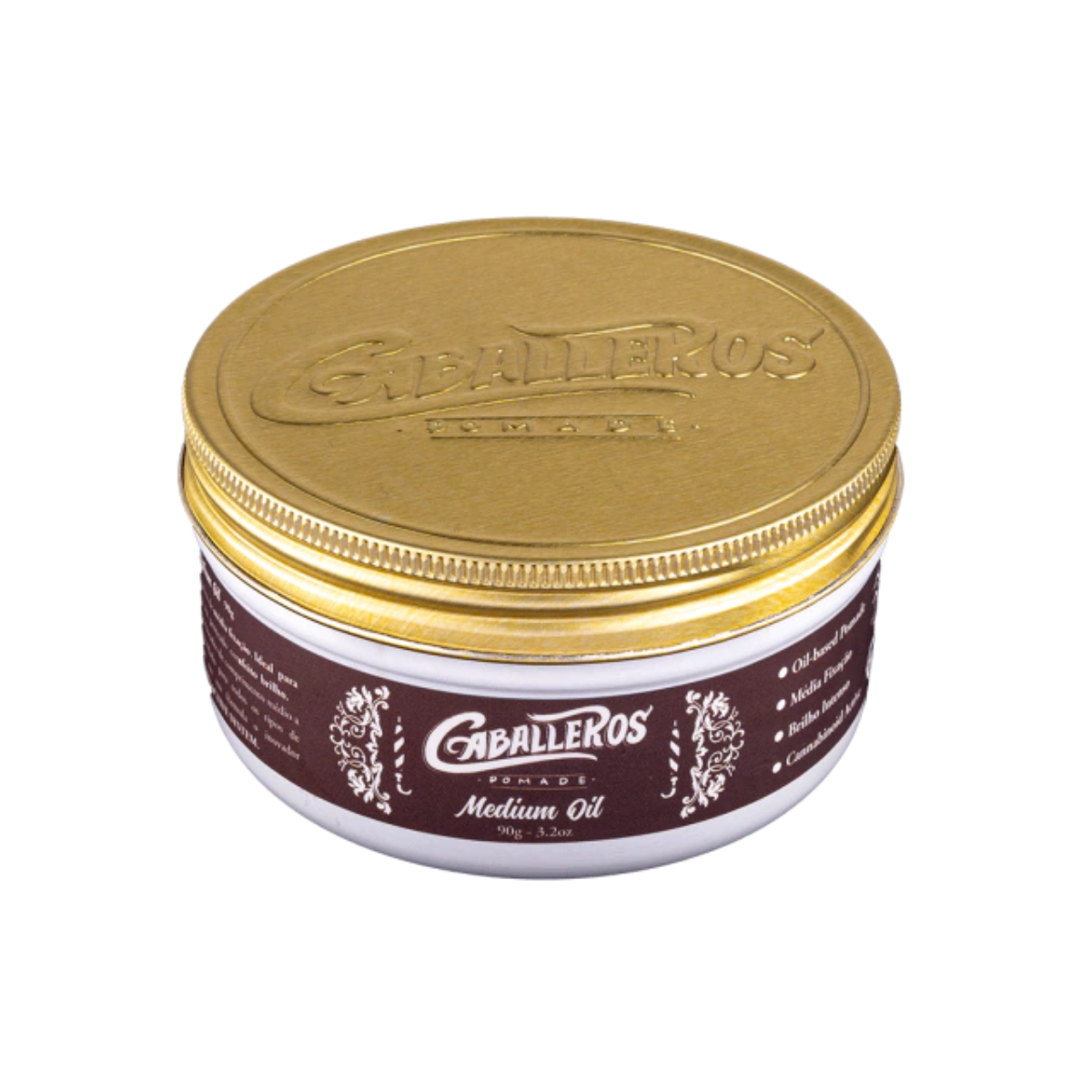 Pomada Efeito Brilho Oil Pomade Medium Caballeros 90g