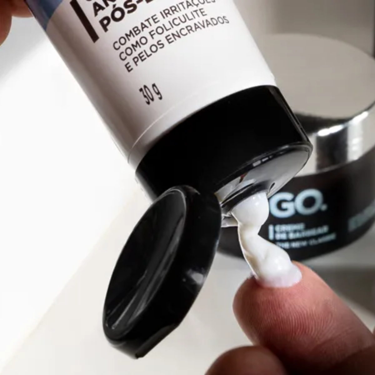 Creme Pós Barba Anti-Irritação e Foliculite Go Man 30g