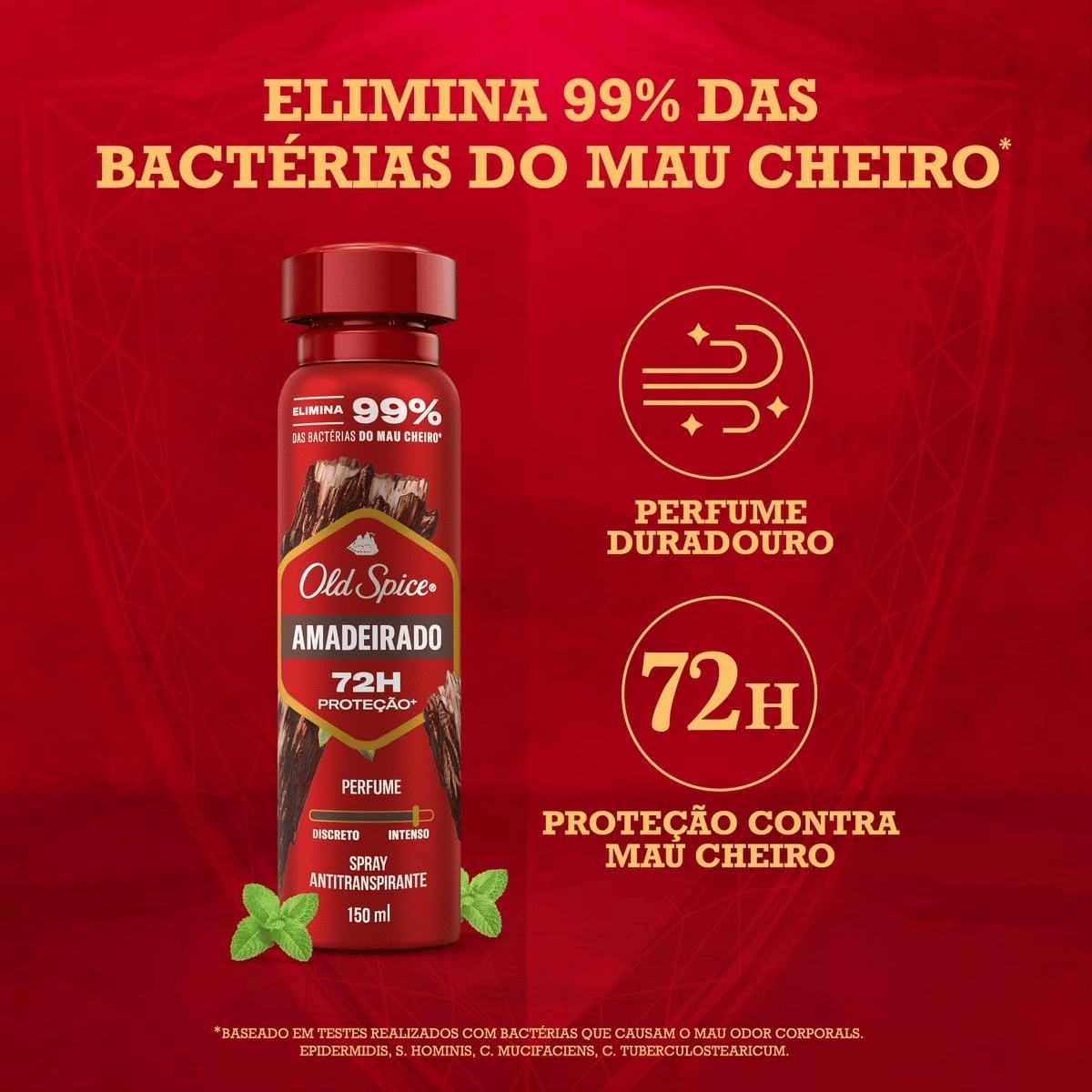 Desodorante Aerosol Old Spice Amadeirado Masculino 72h 150ml - Shopmano