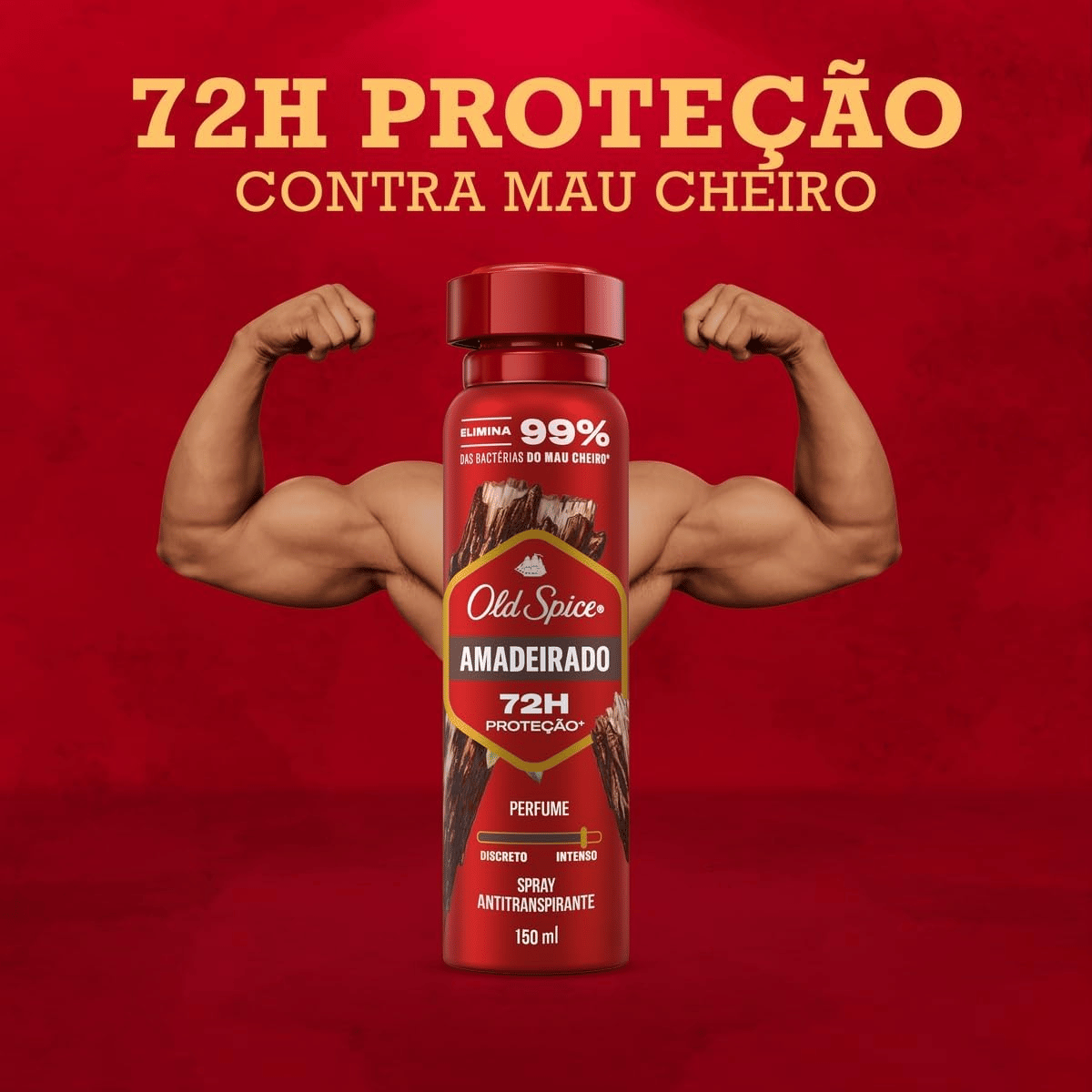 Desodorante Aerosol Old Spice Amadeirado Masculino 72h 150ml - Shopmano