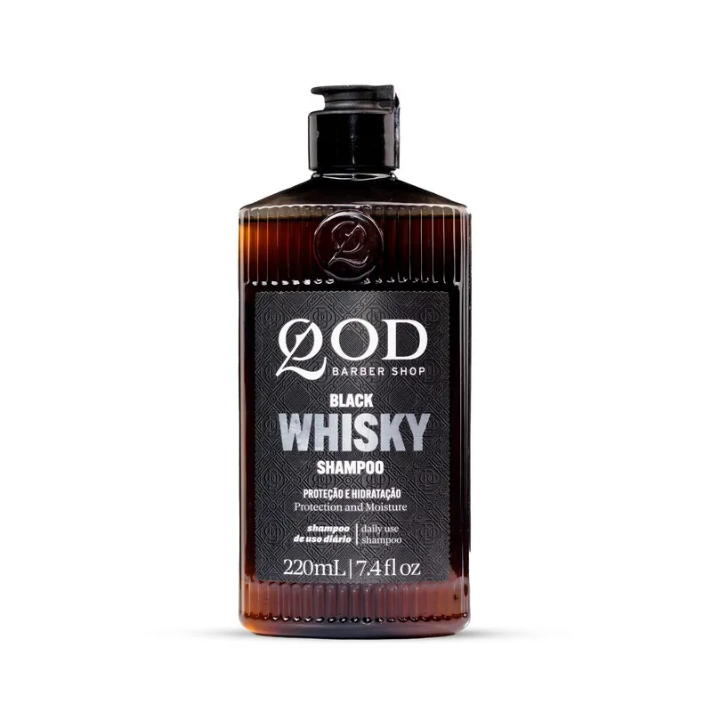 Kit Shampoo Whisky 220ml + Carteira Mágica Qod Barber Shop