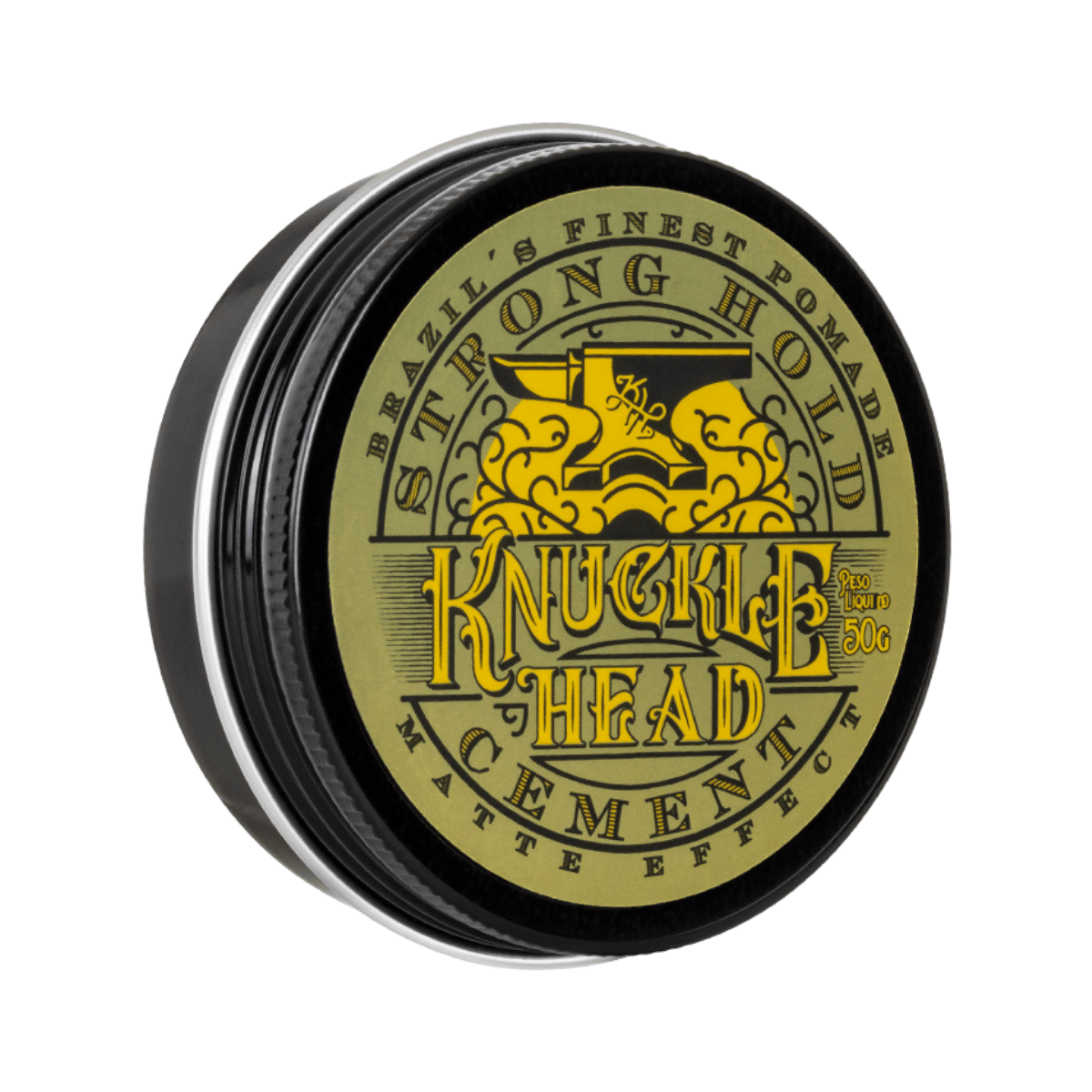 Pomada Cement Fixação Forte Efeito Matte Knucklehead 50g - Shopmano