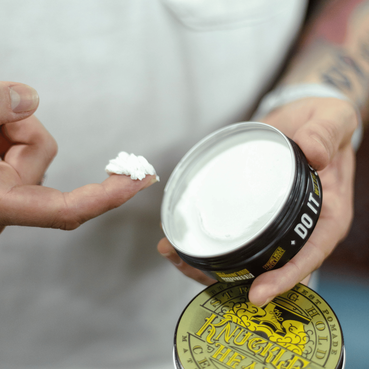 Pomada Cement Fixação Forte Efeito Matte Knucklehead 50g - Shopmano