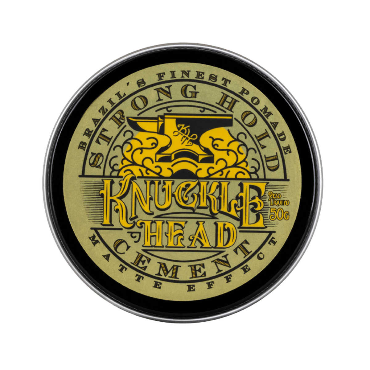 Pomada Cement Fixação Forte Efeito Matte Knucklehead 50g - Shopmano