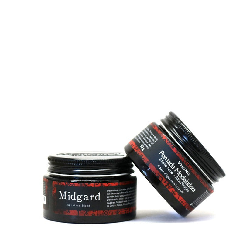 Pomada de Cabelo Efeito Seco Midgard Viking 90g - Shopmano