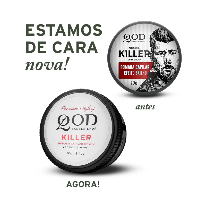 Pomada de Cabelo Killer Efeito Brilho QOD 70g