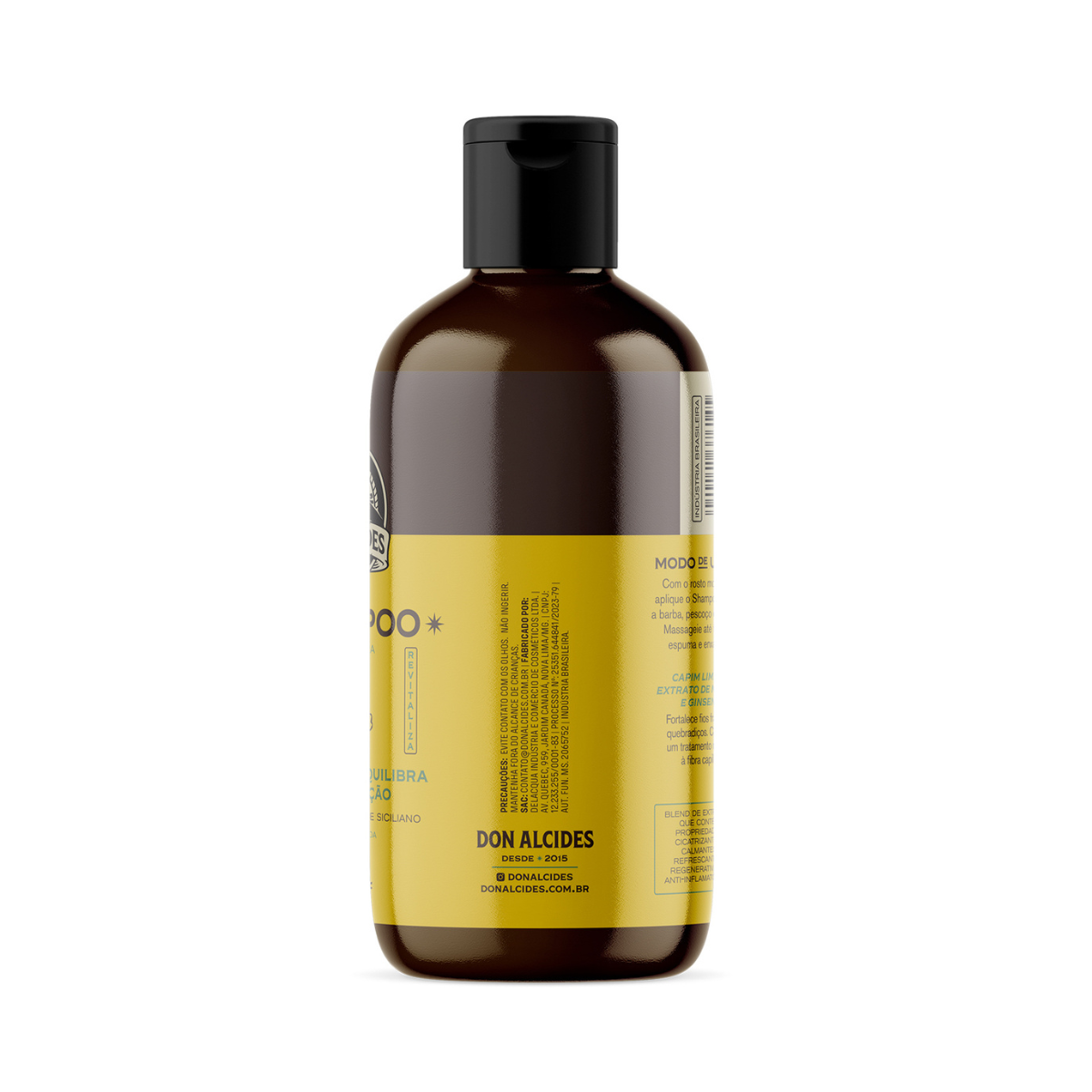 Shampoo para Barba Lemon Bone Don Alcides 450ml - Shopmano