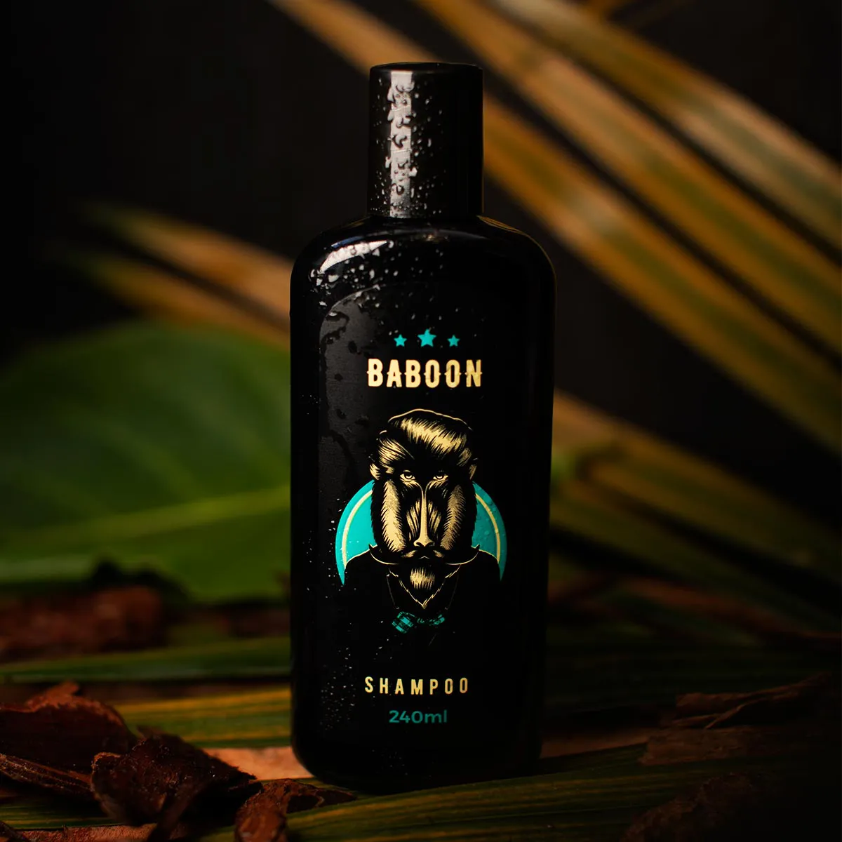 Kit Shampoo Condicionador E Leave-in Para Cabelo Baboon