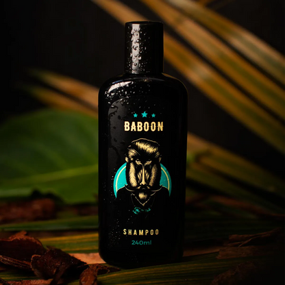 Kit Shampoo Condicionador E Leave-in Para Cabelo Baboon