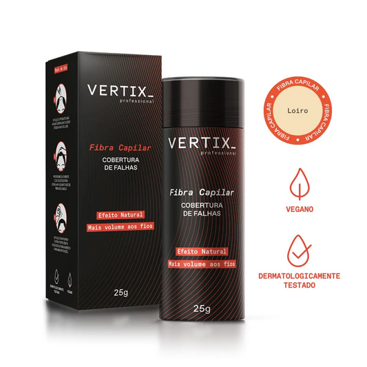 Fibra Capilar para Cabelos Loiros Vertix 25g