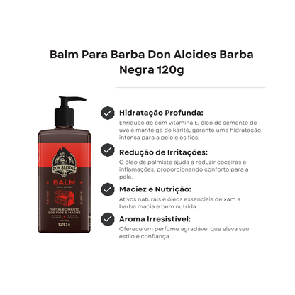Balm Para Barba Barba Negra Don Alcides 120g