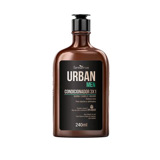 Condicionador Barba Cabelo Bigode Ipa Beer Urban Men 240ml