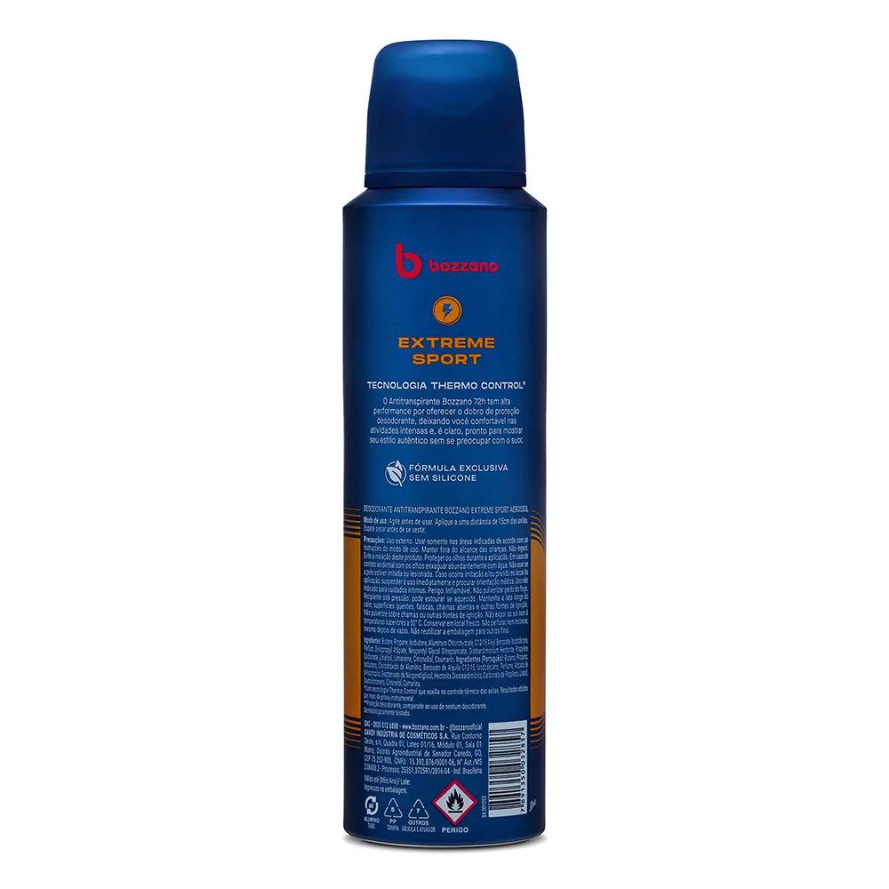 Desodorante Bozzano Aerossol Masculino Extreme Sport 150ml
