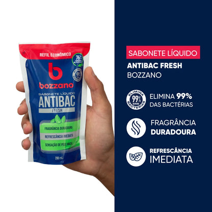 Sabonete Líquido Bozzano Antibac Fresh Refil 200ml