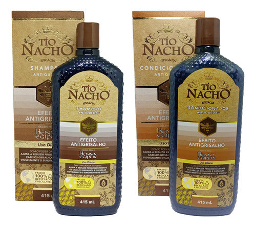 Shampoo + Condicionador Efeito Antigrisalho Tio Nacho 415ml