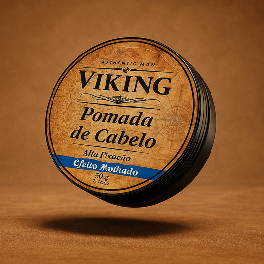 Pomada De Cabelo Efeito Molhado Viking 50g
