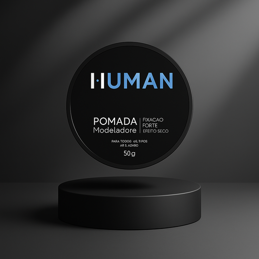 Pomada Modeladora Efeito Seco Forte Human 50g