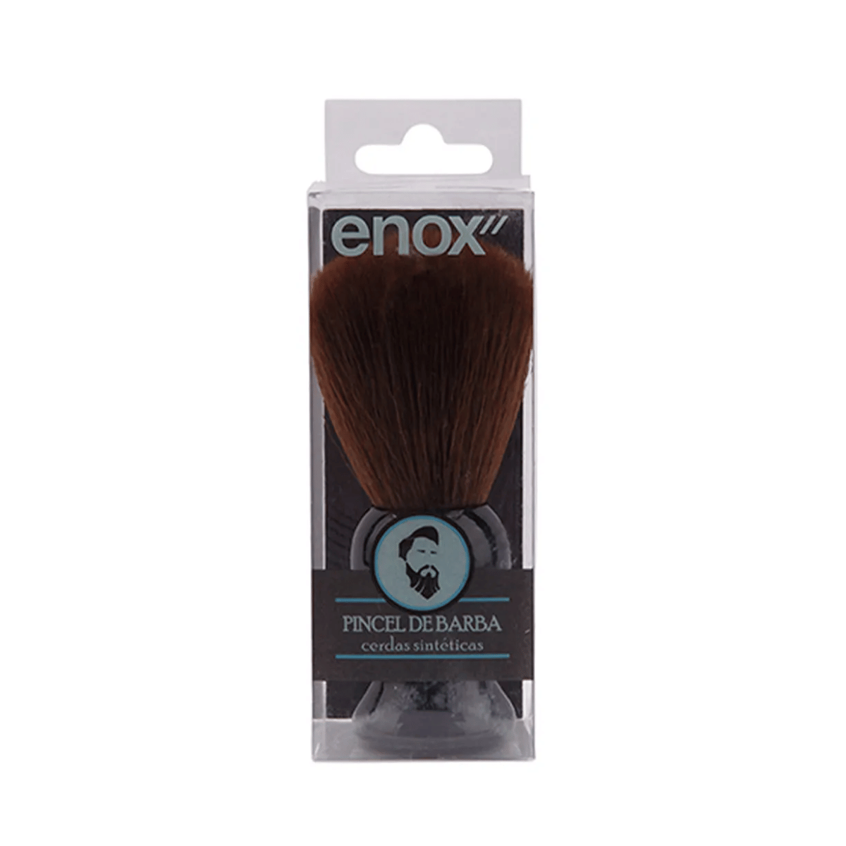 Pincel de Barba Cerdas Sintéticas Enox Preto