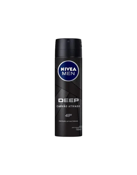Antitranspirante Carvão Ativado Nivea Men Deep 150ml - Shopmano