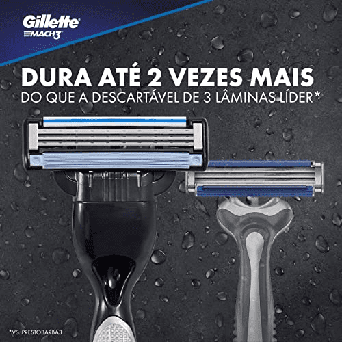 Aparelho De Barbear Gillette Mach3 + 1 Carga - Shopmano
