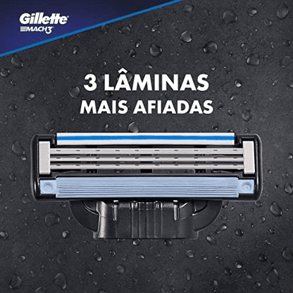 Aparelho De Barbear Gillette Mach3 + 1 Carga - Shopmano