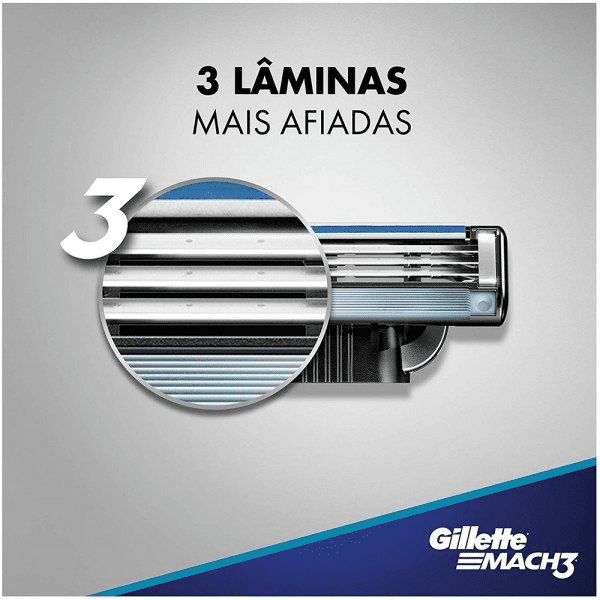 Aparelho de Barbear Gillette Mach3 Acqua Grip - Shopmano