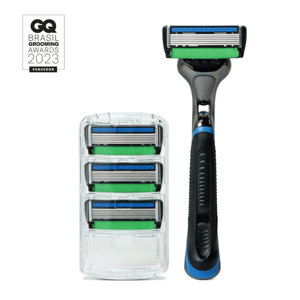 Kit Aparelho de Barbear The Razor 6 + 5 Recargas Dr. Jones