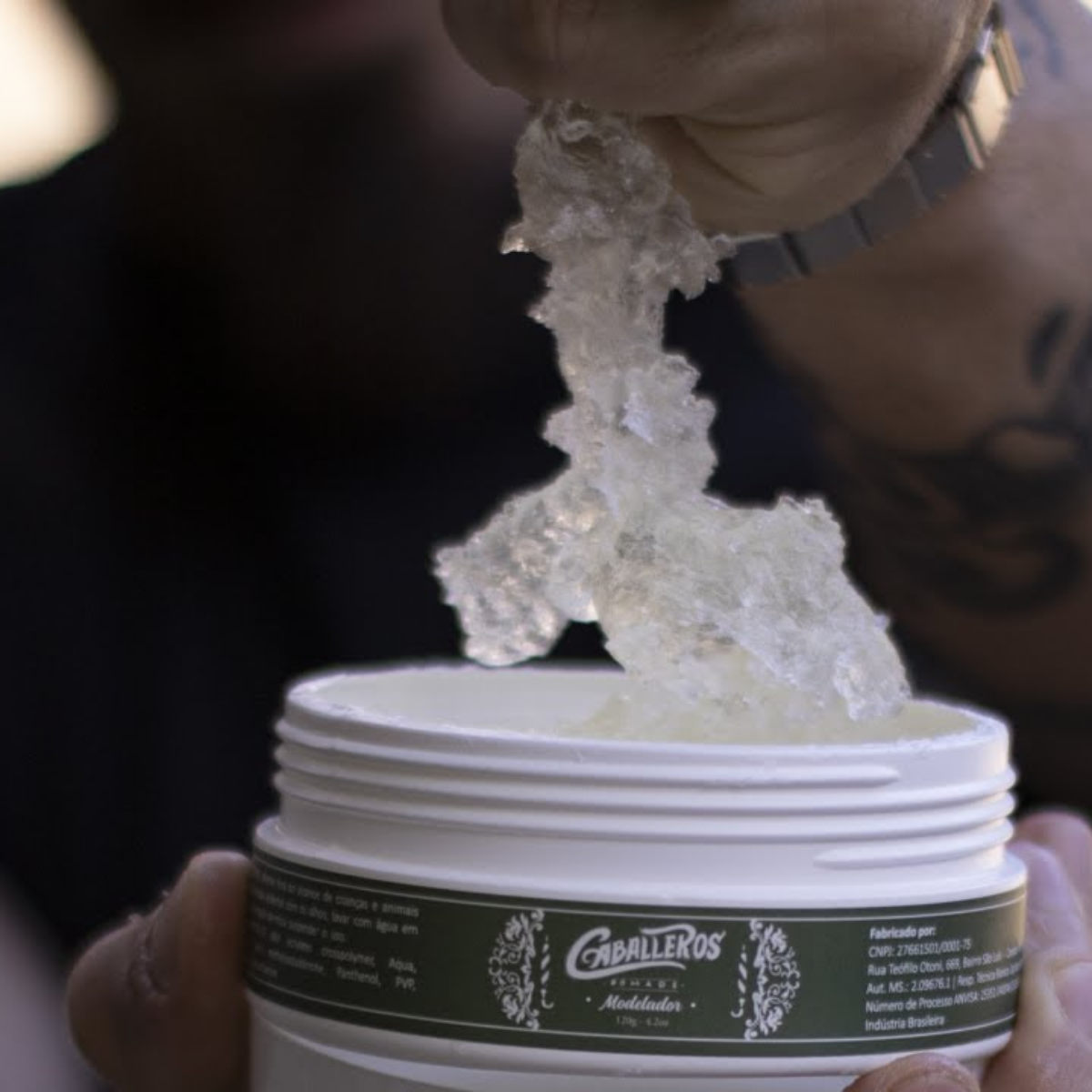 Gel De Alta Fixação Brilho Modelador Pocket Caballeros 50g