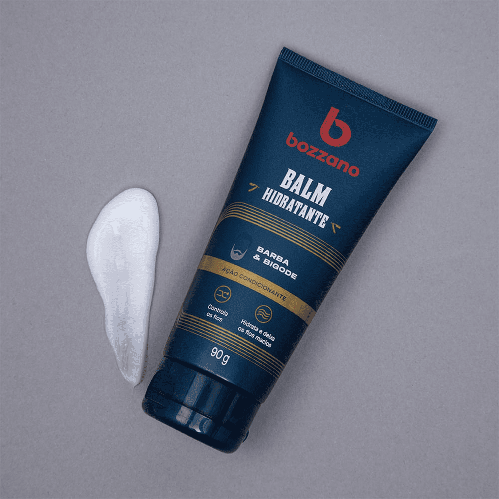 Balm Para Barba E Bigode Hidrante Bozzano 90g - Shopmano