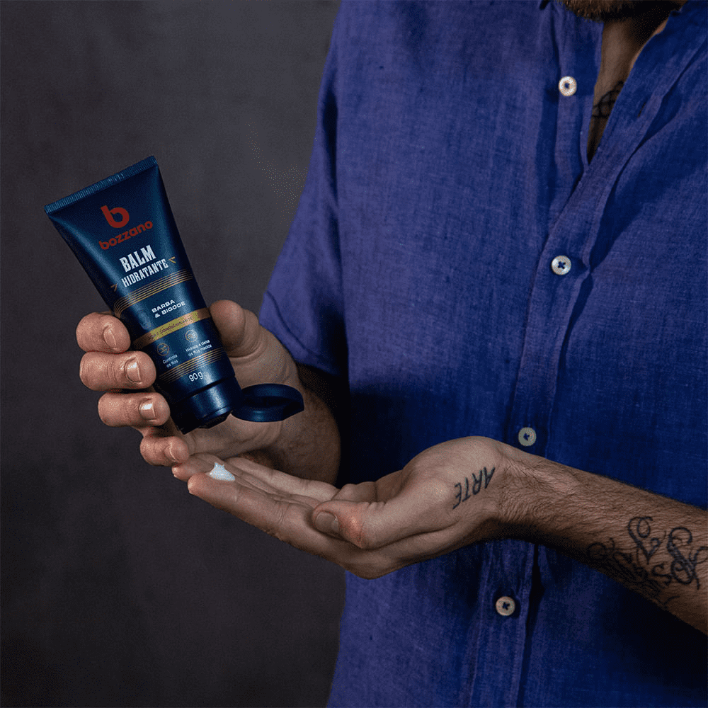 Balm Para Barba E Bigode Hidrante Bozzano 90g - Shopmano