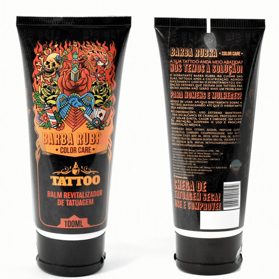 Balm Revitalizador De Tatuagem Barba Rubra 100ml - Shopmano