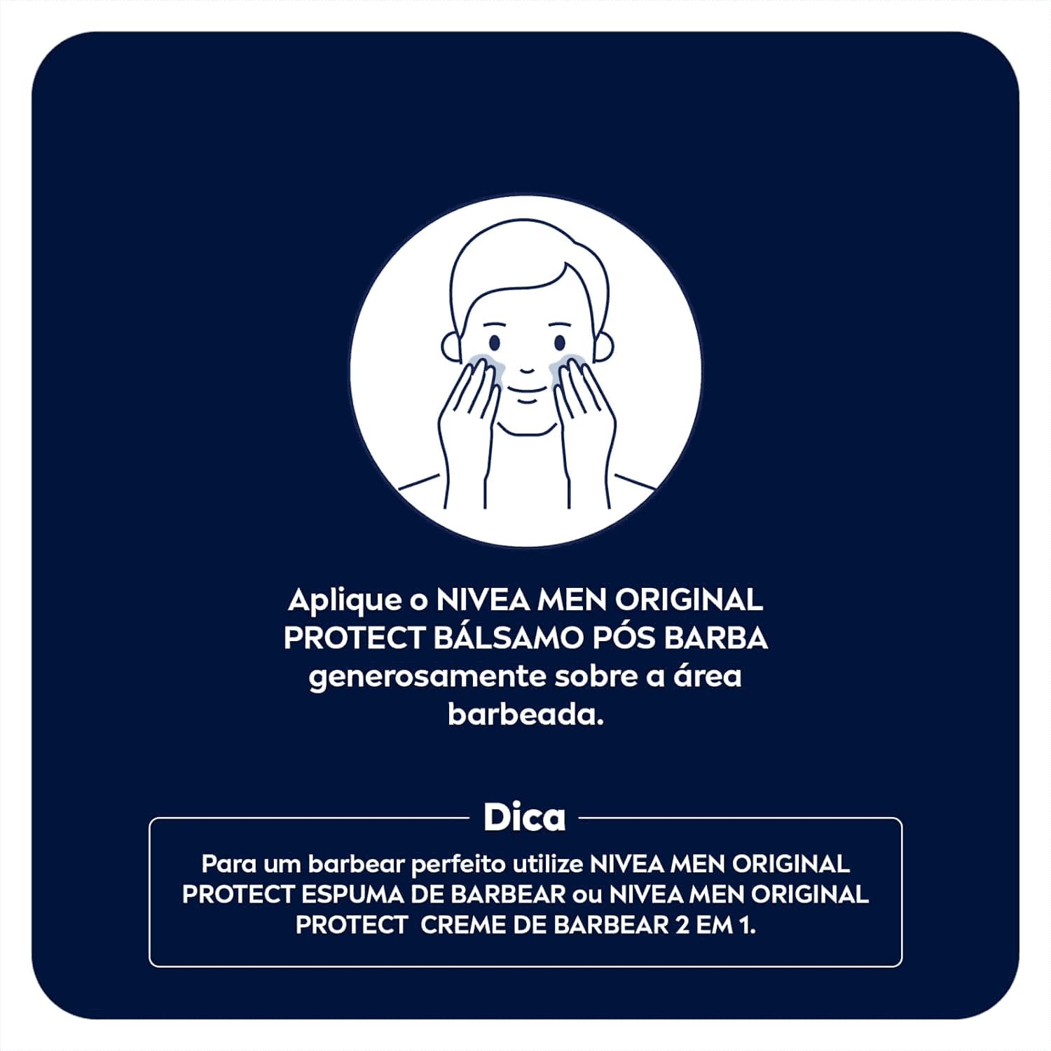 Bálsamo Pós Barba Hidratante Original Protect Nivea Men 100ml - Shopmano