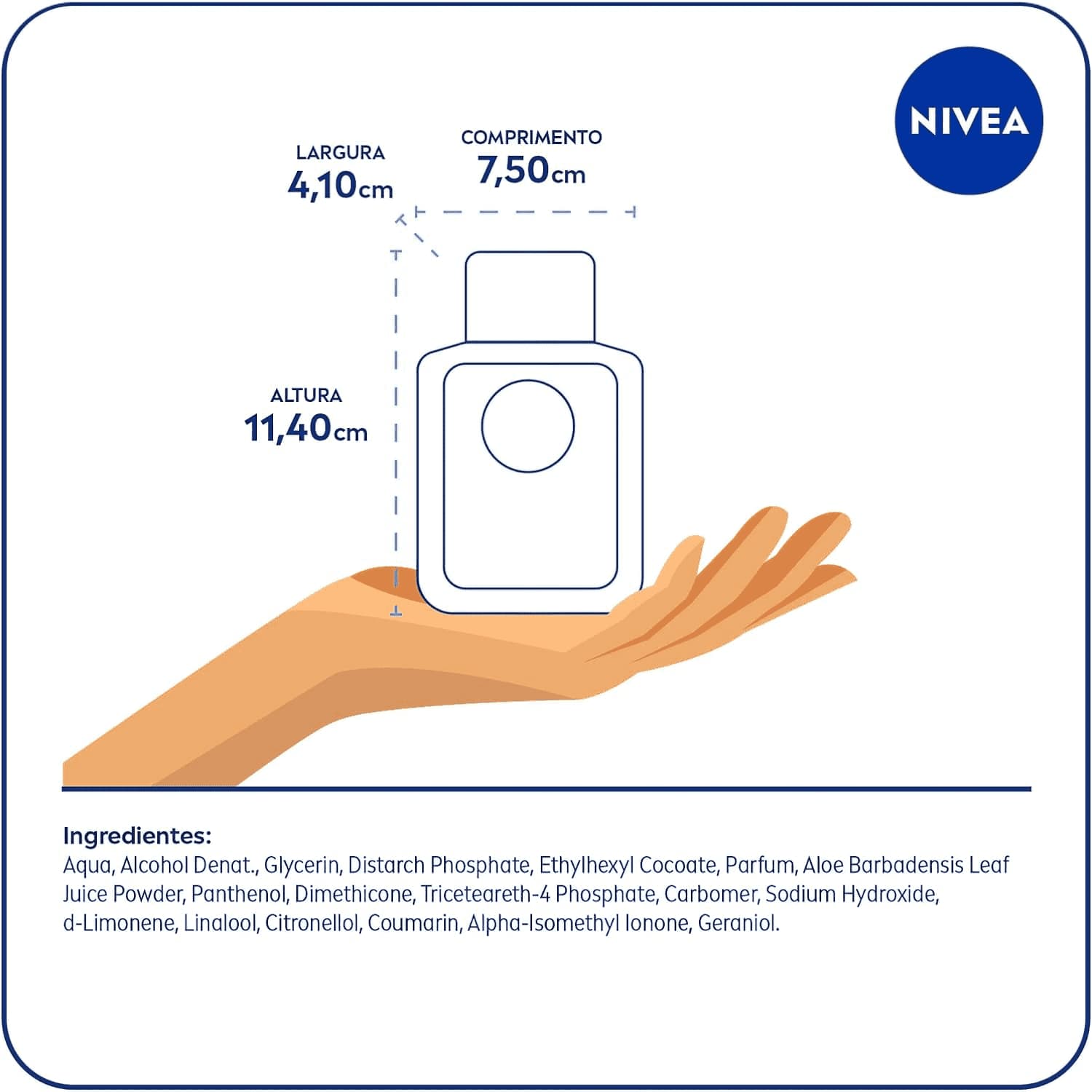 Bálsamo Pós Barba Hidratante Original Protect Nivea Men 100ml - Shopmano