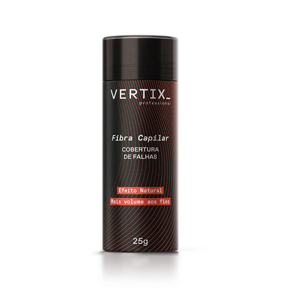 Fibra Capilar Para Cabelos Castanho Claro Vertix 25G