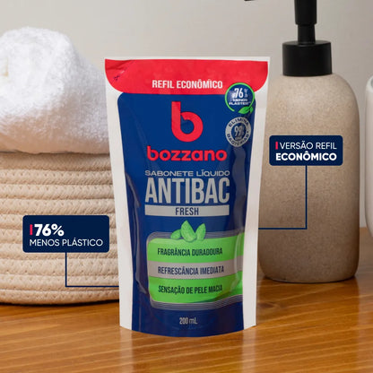 Sabonete Líquido Bozzano Antibac Fresh Refil 200ml