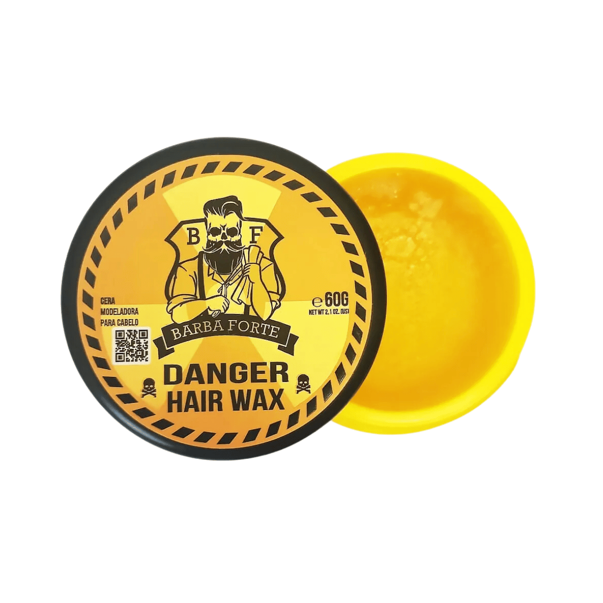 Cera Modeladora Efeito Brilho Danger Barba Forte 60g - Shopmano