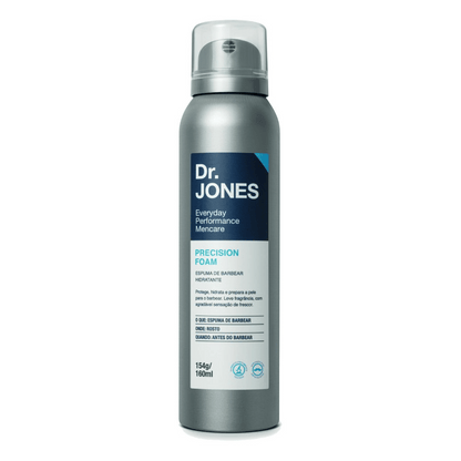 Combo Barba Feita Dr. Jones Espuma Gel e Barbeador The Razor6 - Shopmano