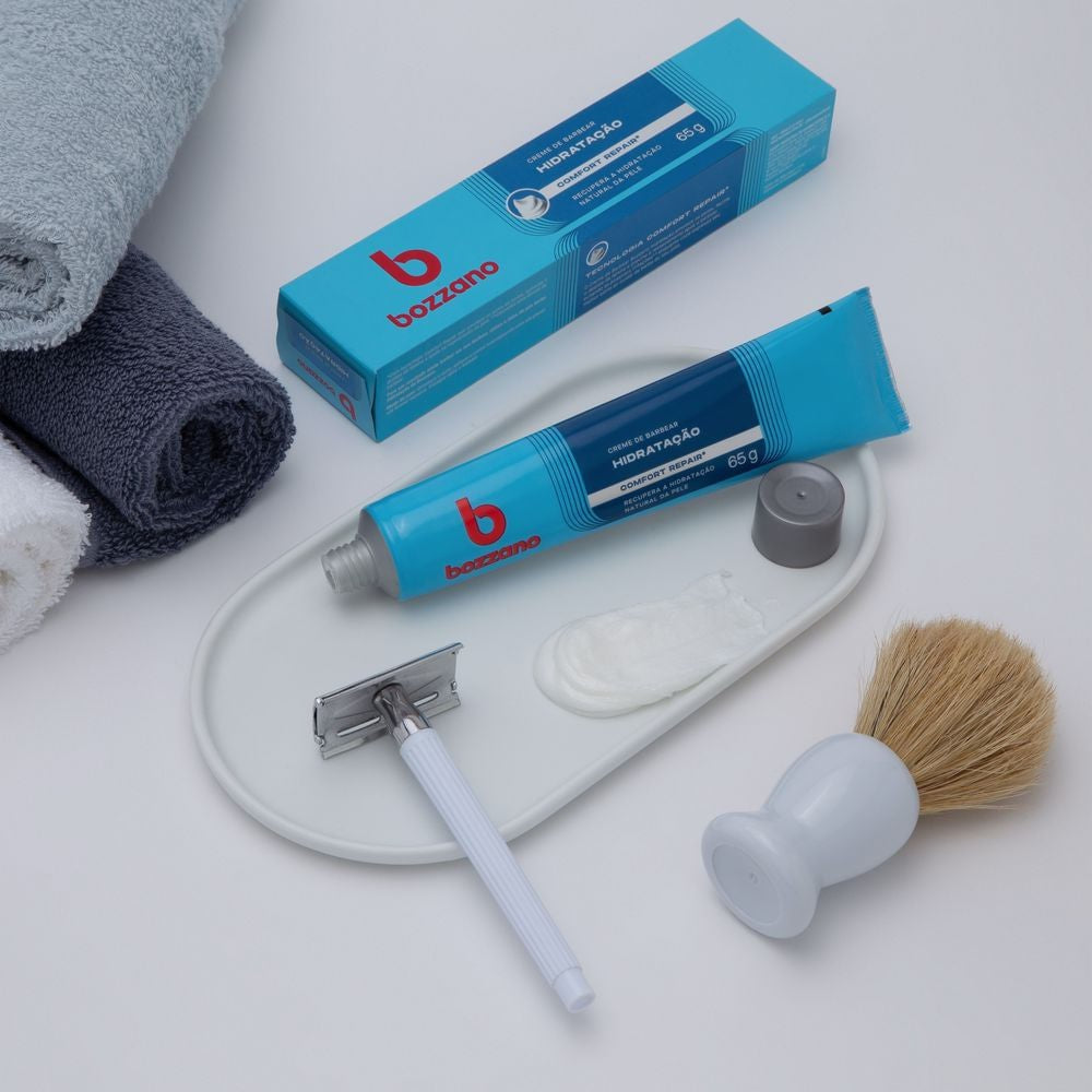 Creme De Barbear Hidratação Bozzano 65g - Shopmano