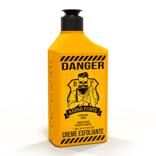 Creme Esfoliante Facial Carvão Ativado Danger Barba Forte 200g - Shopmano