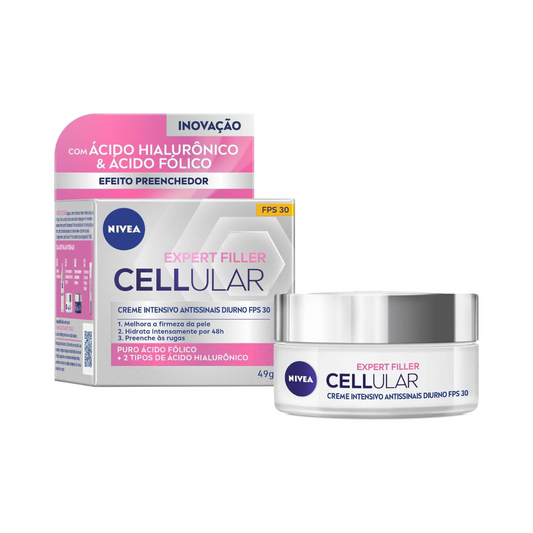 Creme Facial Antissinais Nivea Cellular Filler Dia 52g - Shopmano