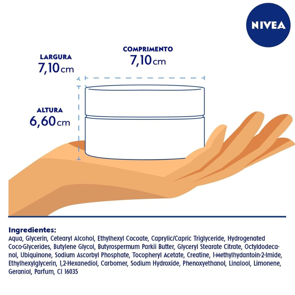 Creme Facial Antissinais Noite Nivea Q10 Energy Vit C 50g - Shopmano