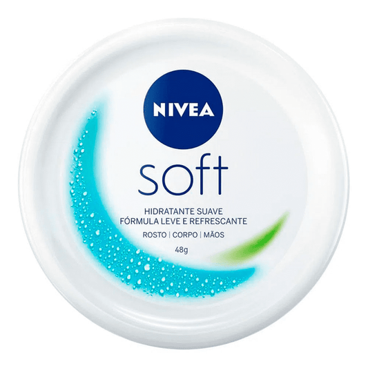 Creme Hidratante Corpo Mãos e Rosto Soft Nivea 48g - Shopmano