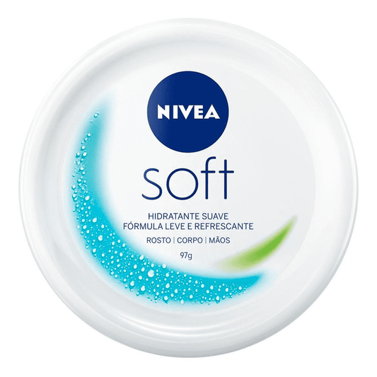 Creme Hidratante Corpo Mãos e Rosto Soft Nivea 97g - Shopmano