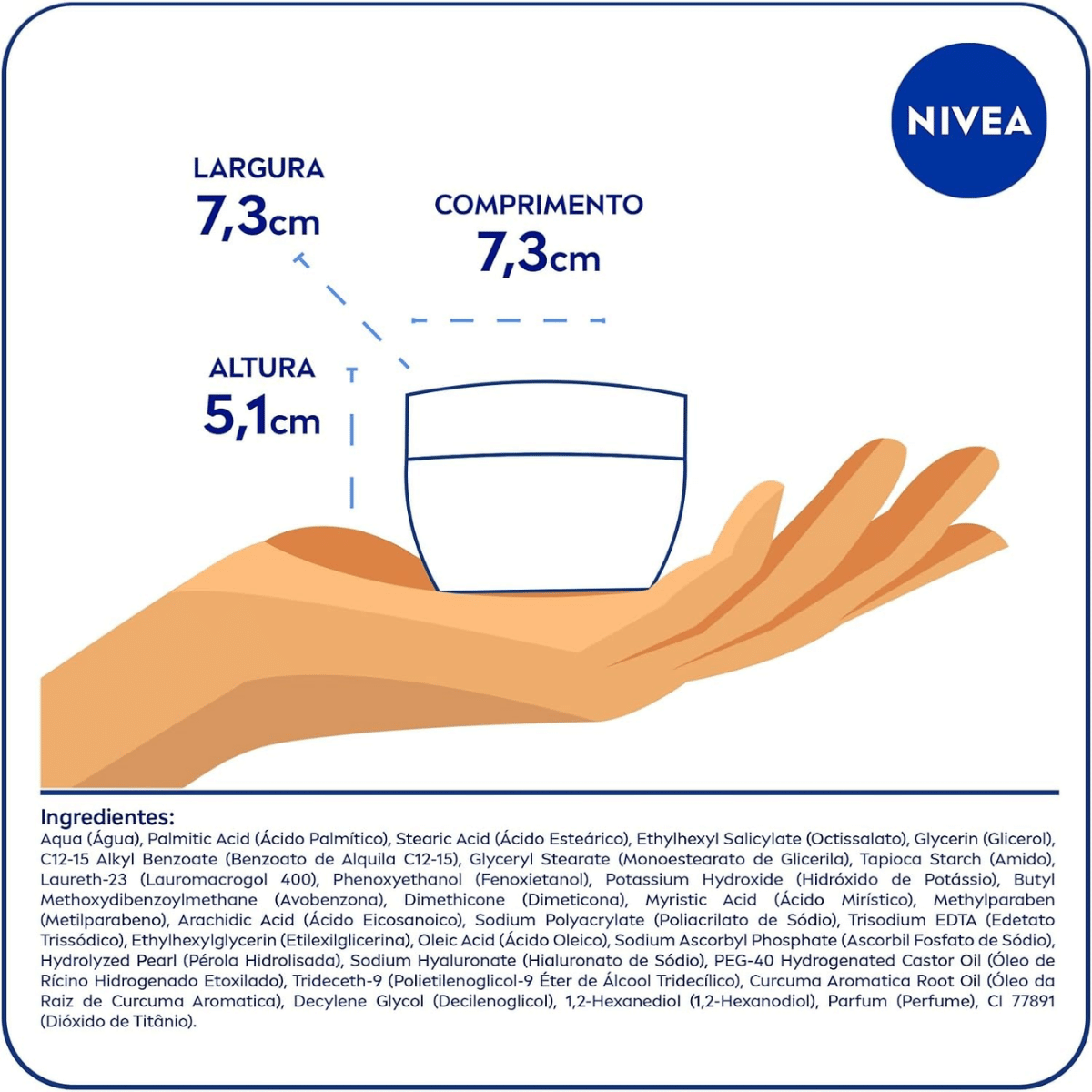 Creme Hidratante Facial Nivea 7 em 1 Pele Negra 100ml - Shopmano