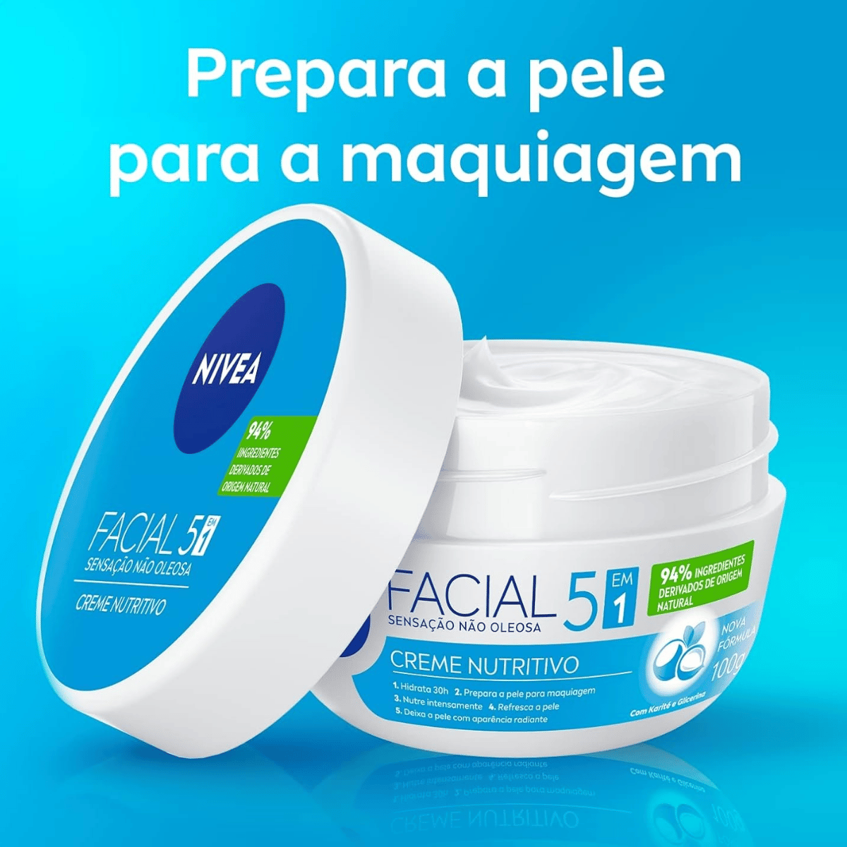 Creme Hidratante Facial Nutritivo Nivea 100g - Shopmano