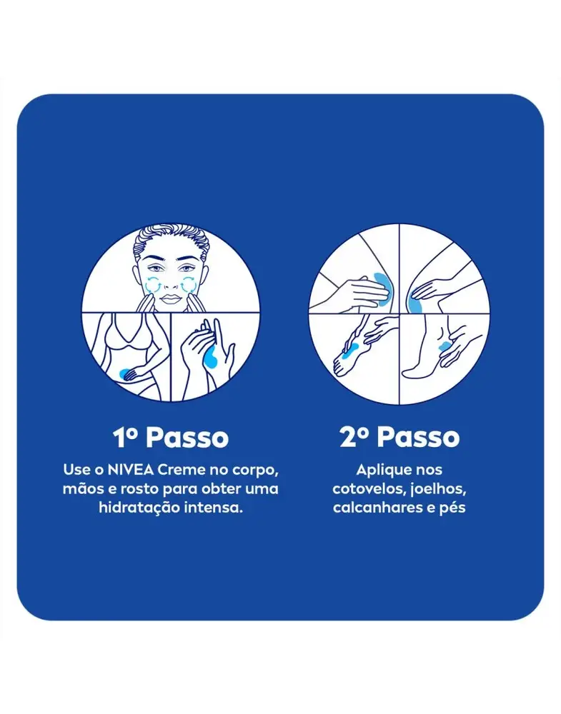 Creme Hidratante para Corpo Mãos e Rosto em Lata Nivea 29g - Shopmano