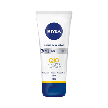 Creme para Mãos Nivea Q10 Plus Reparação 3 em 1 Anti-Idade 75g - Shopmano