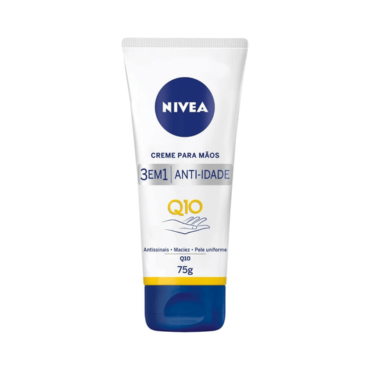 Creme para Mãos Nivea Q10 Plus Reparação 3 em 1 Anti-Idade 75g - Shopmano