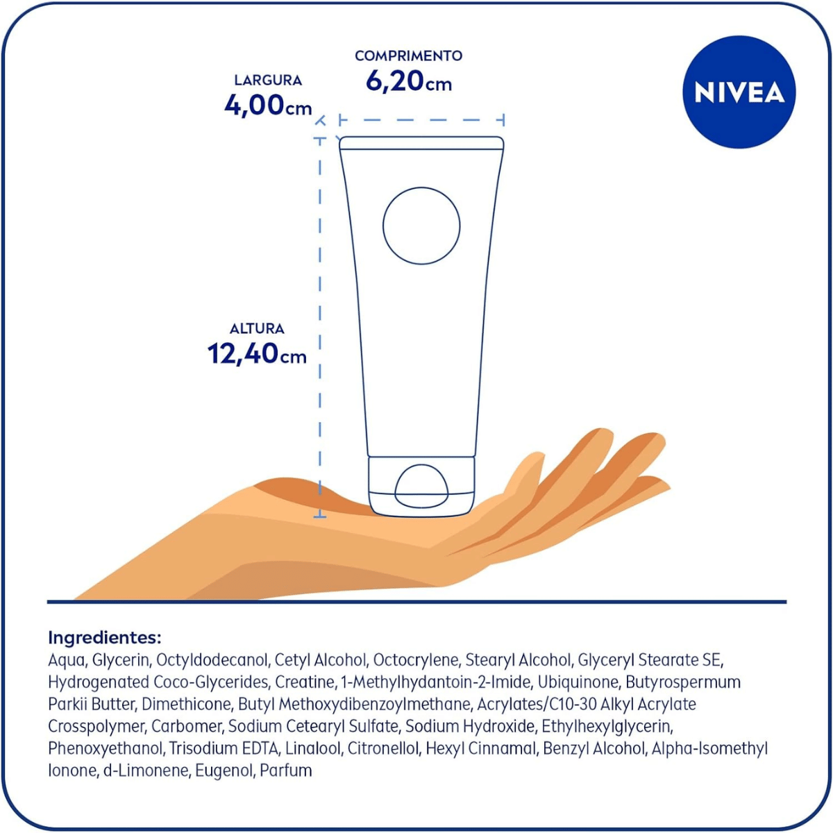 Creme para Mãos Nivea Q10 Plus Reparação 3 em 1 Anti-Idade 75g - Shopmano